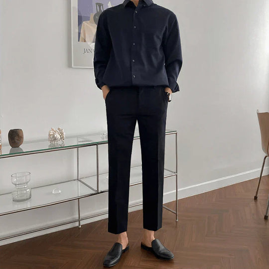 Sentiero: op maat gemaakte slim-fit casual broek