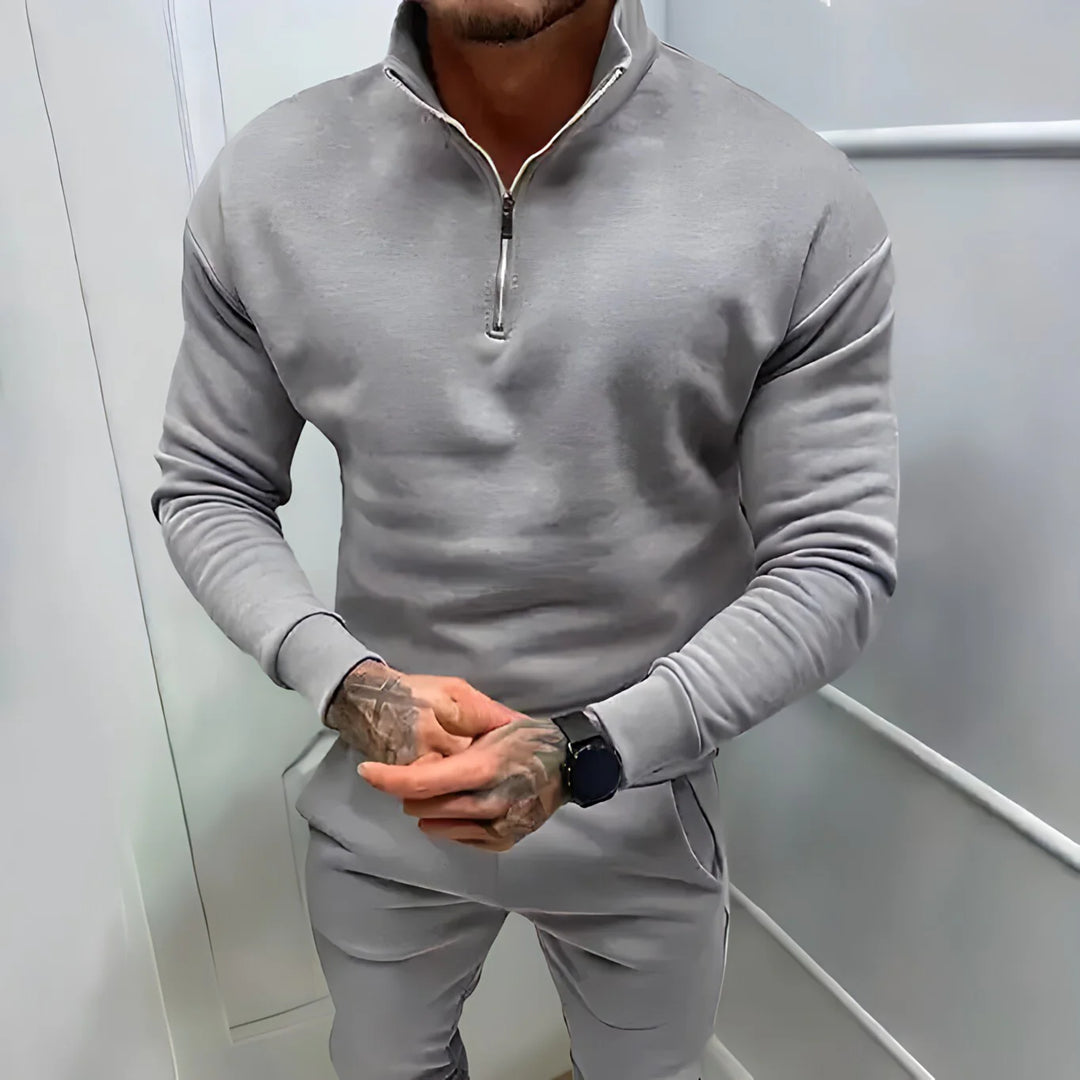 Sartoria: Muscle Fit trui met halve rits