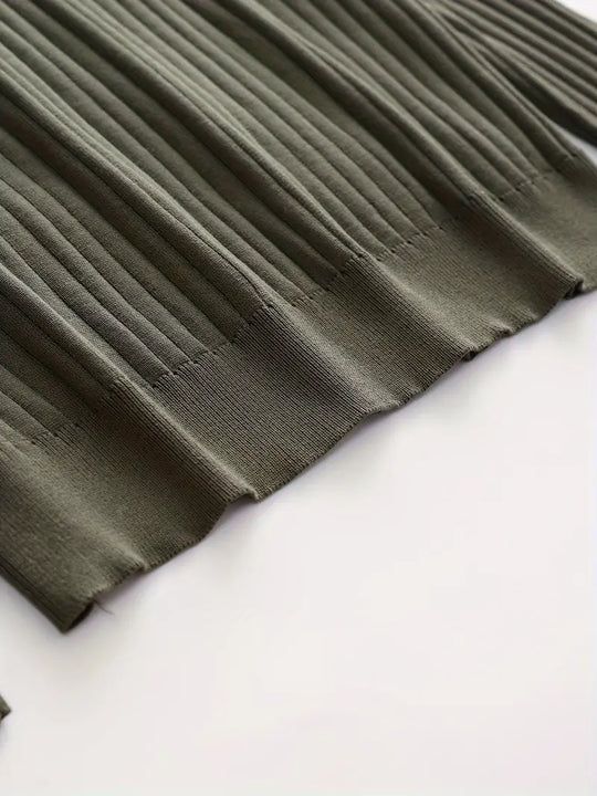 Sogno: Muscle Fit gebreid shirt